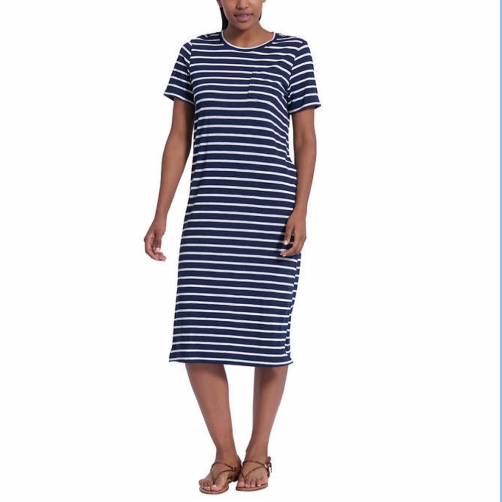NWT Jessica Simpson Striped Midi Dress size small